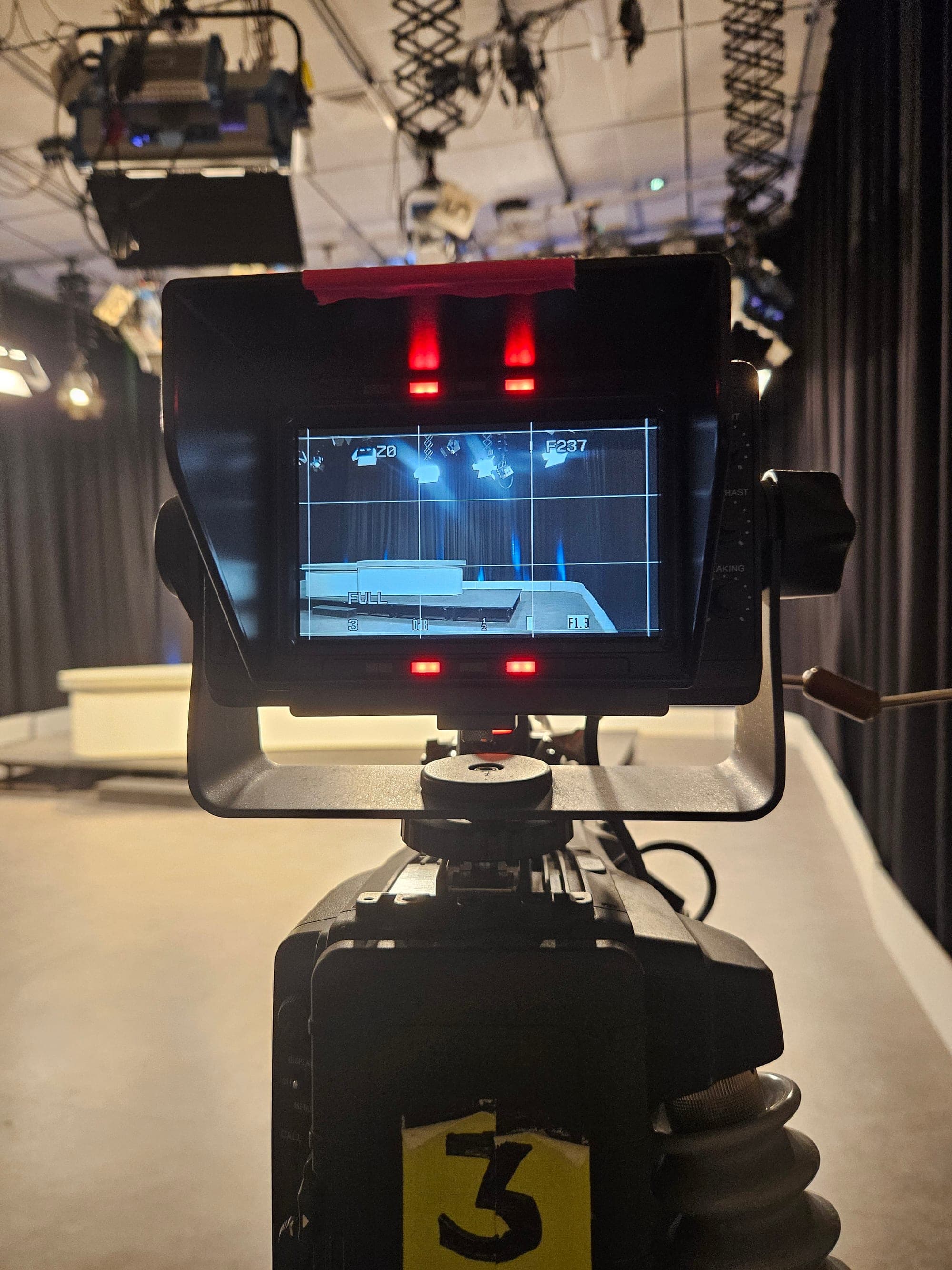 Speaker at a filmed live event